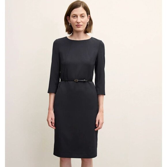 M.M. Lafleur The Etsuko Dress - Recycled WonderTex Black Size 10 - Picture 1 of 9